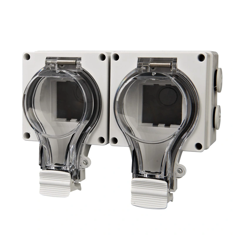 IP66 New Series Waterproof Socket 2 Gang Socket Tom Shell